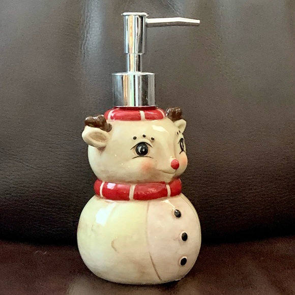 Johanna Parker Christmas Reindeer Ceramic Soap Dispenser - Picture 5 of 13